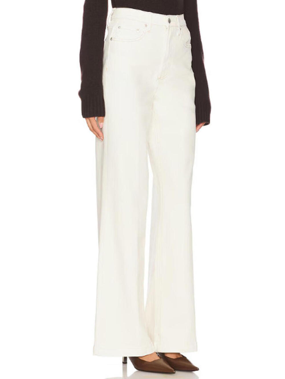 Pistola Jeans Lana High Rise Ultra Wide Leg beige size 24 NWT $178msrp